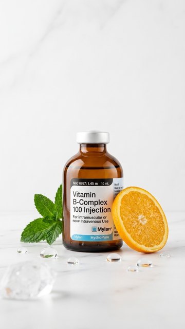 B-Complex vitamin injection vial