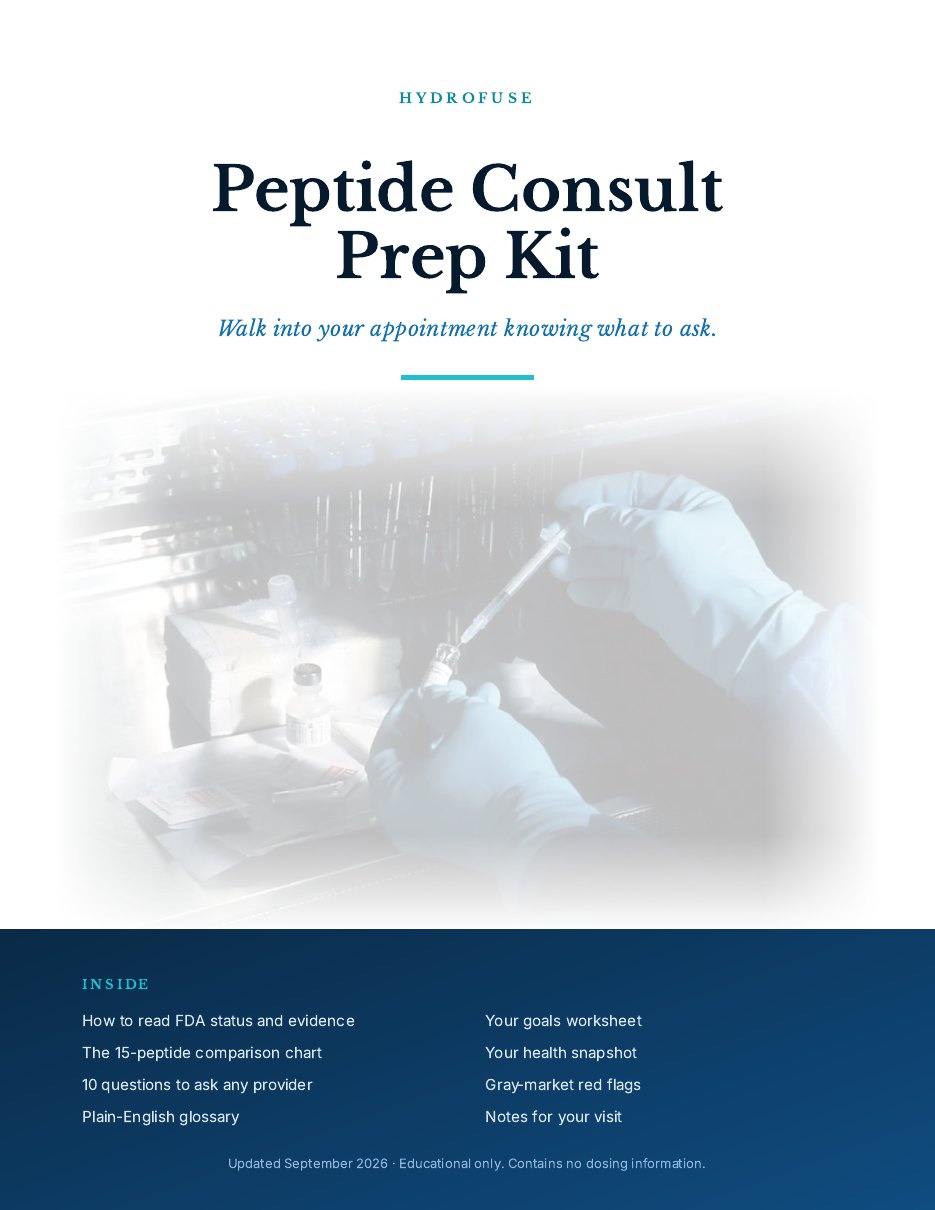 Cover of the HYDROFUSE Peptide Consult Prep Kit
